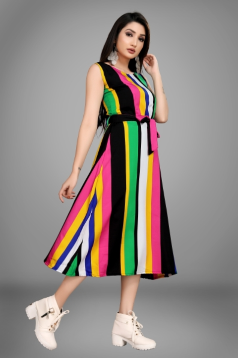 Women mexi multy colour Dress uploaded by business on 11/25/2022