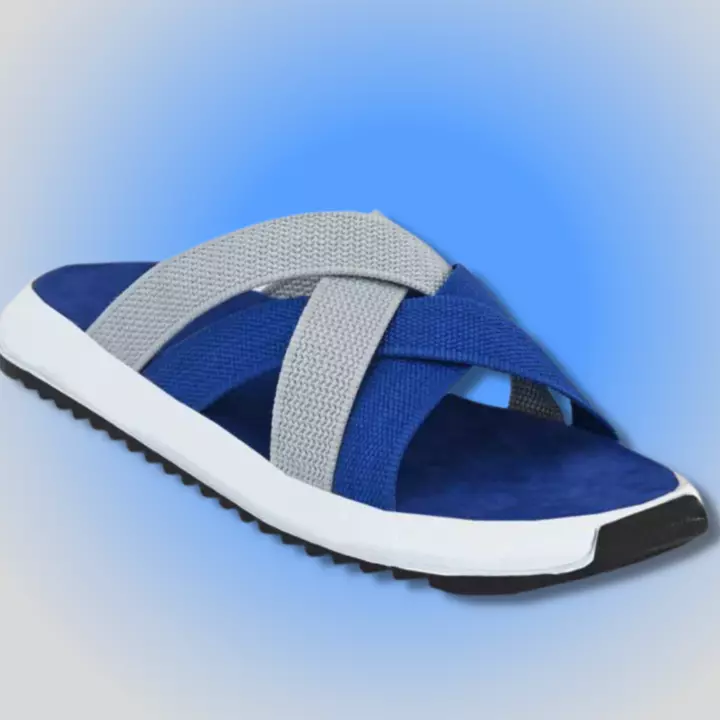 Lazy21 Synthetic Leather Blue 💙 Comfort And Trendy Daily wear Slip On Slippers And Flipflops  uploaded by .lazy21.com on 11/25/2022