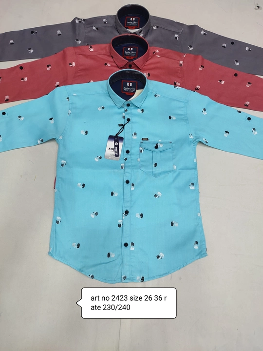 Boys shirt  uploaded by Mamta garments on 11/25/2022