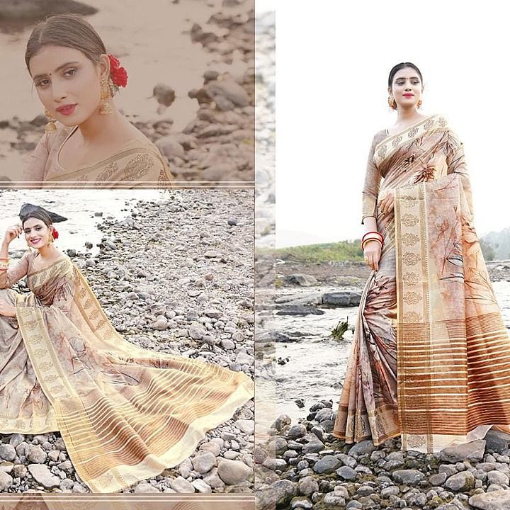 Post image **Rate:-1150+$/- **

For booking contact 7567509585

_New Launch_

*Monika  Sarees*

🥻Saree Fabric - heavy Jequard Silk

🛍Blouse - running Jequard Silk

*Heavy jacquard border and pallu with digital print sarees*

Length:5.50 meter sarees and 0.80 mtr blouse 

No of colour :-7

**Rate:-1150+$/- **


Book fast