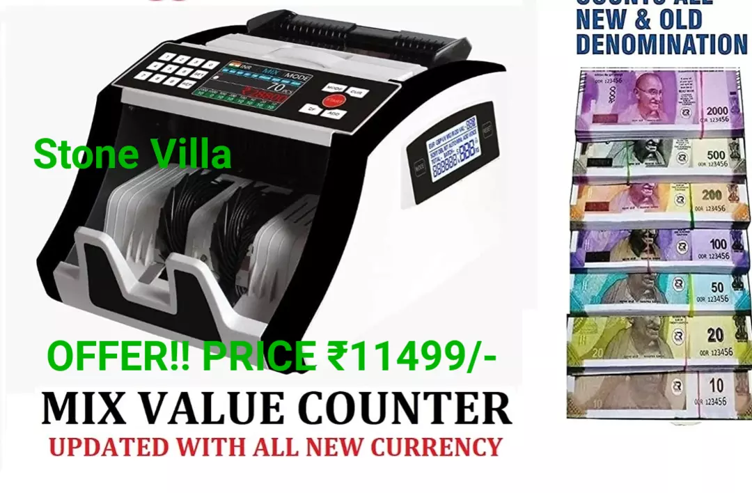 Mix Value Cash Counting Machine with Fake Note Detection  uploaded by business on 11/25/2022