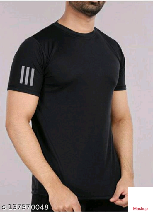 Catalog Name:*Urbane Designer Men Active Tshirts* Fabric: Super Net Pattern: Solid Sleeve Length: Sh uploaded by Home delivery all india on 11/25/2022