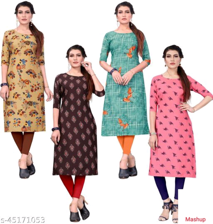 Catalog Name:*Myra Fashionable Kurtis* Fabric: Crepe Sleeve Length: Three-Quarter Sleeves Pattern: P uploaded by Home delivery all india on 11/25/2022