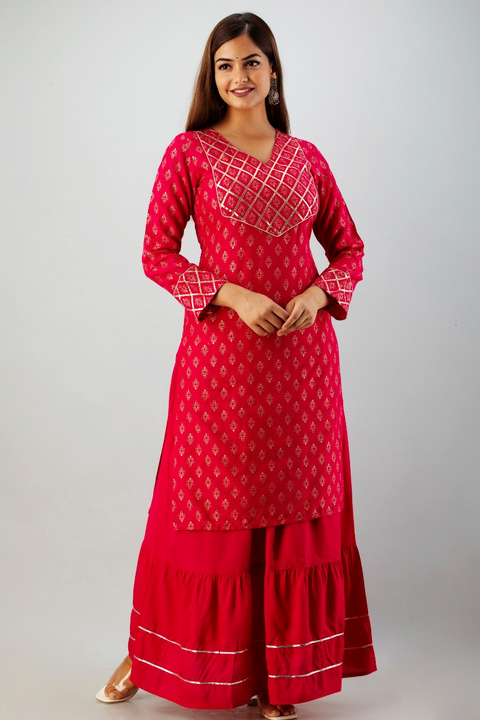 RD New Style Women Kurta and Skirt Set uploaded by business on 11/25/2022