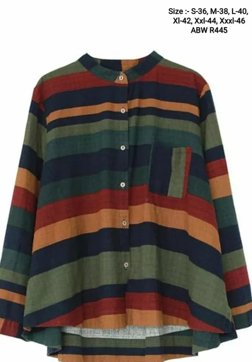 Vintage striped cotton shirt  uploaded by business on 11/25/2022