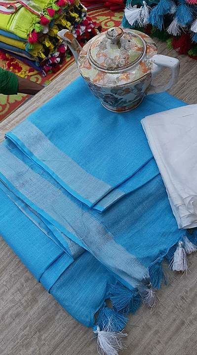 Cotton slub saree uploaded by Ali textile on 1/24/2021