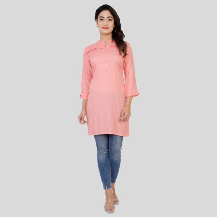 SOLID RAYON SHORT KURTA  uploaded by Believe the indian trend on 11/25/2022