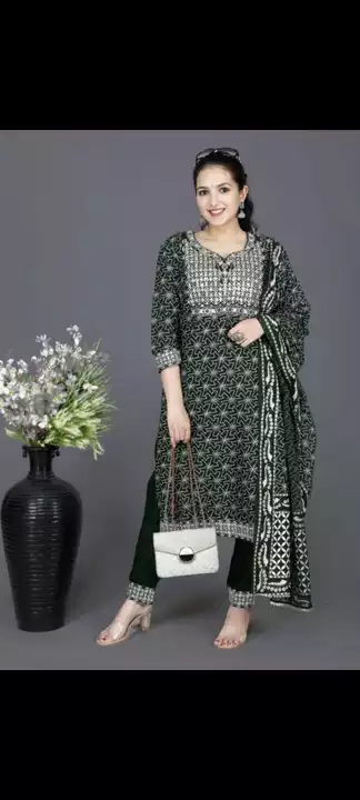 Party wear Kurta with pant and Dupatta  uploaded by business on 11/25/2022
