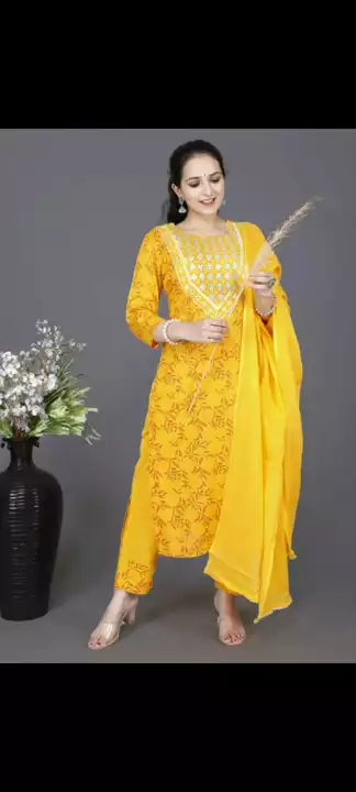 Party wear Kurta with pant and Dupatta  uploaded by Believe the indian trend on 11/25/2022