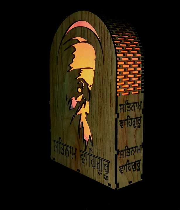 Art Work Led Frame Wooden Color with Laser Cut Finish uploaded by Shri Bala Ji all in one on 11/25/2022