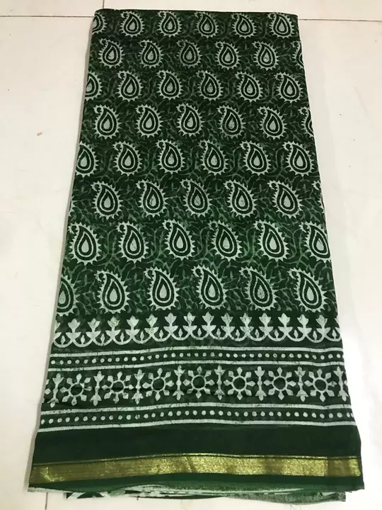 Chanderi Silk Fancy Printed Saree uploaded by Chanderi And Maheshwari Saree on 11/25/2022