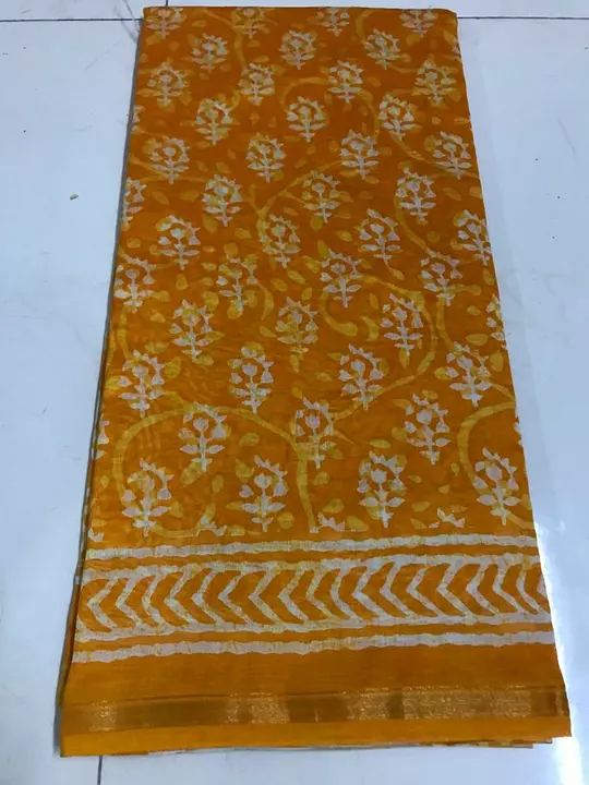 Chanderi Silk Fancy Printed Saree uploaded by Chanderi And Maheshwari Saree on 11/25/2022