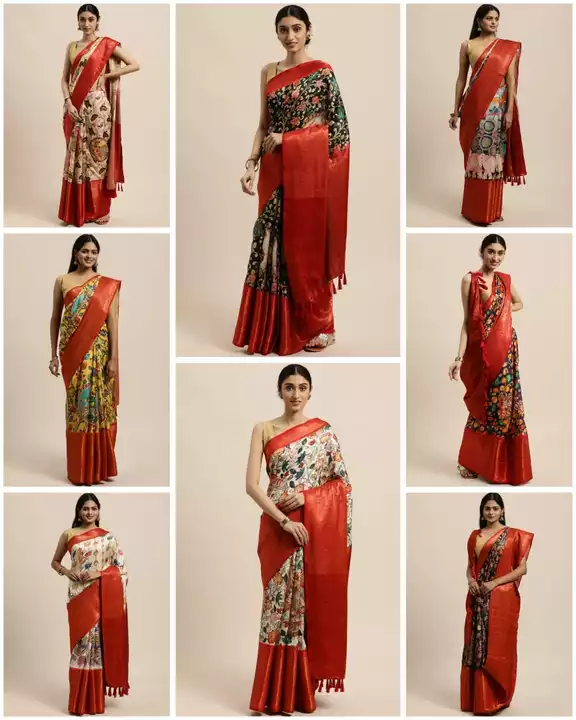 Pratibha soft banarasi silk Kalamkari  uploaded by Keya fashion on 11/26/2022