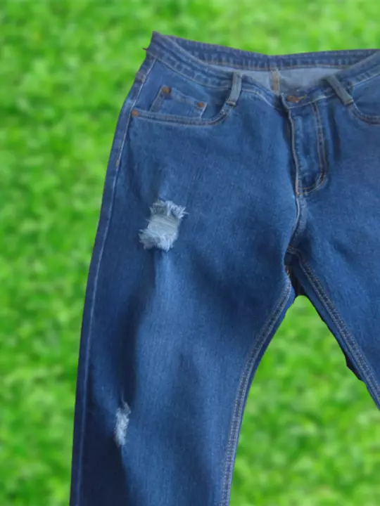 Denim jeans wear distress damage tone jeans  uploaded by business on 11/26/2022