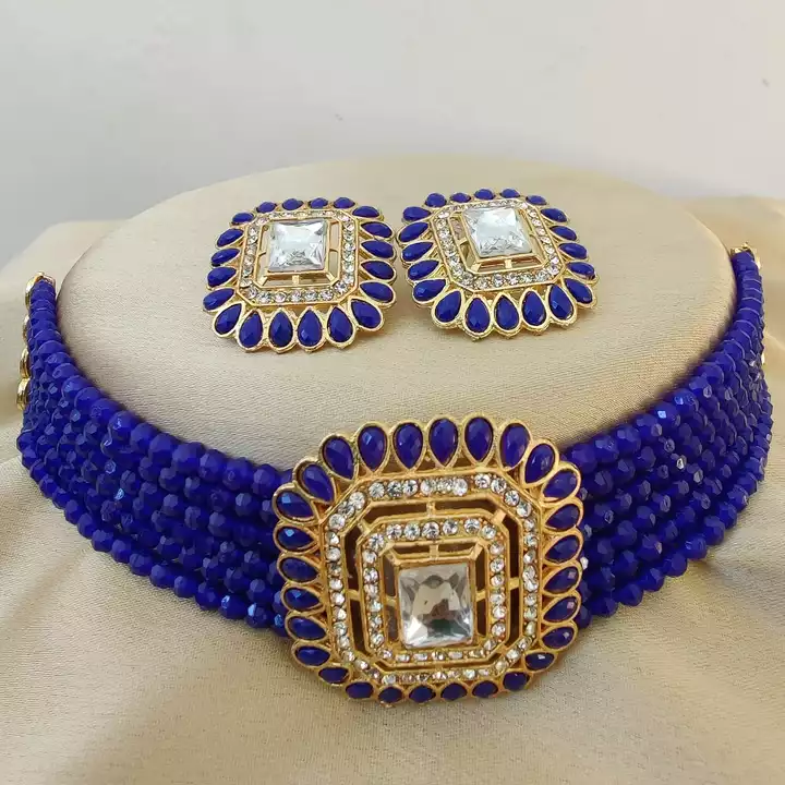 Beautifully Premium Quality Choker Neaklace With Beautiful Big size tops  uploaded by Saini collection on 11/26/2022