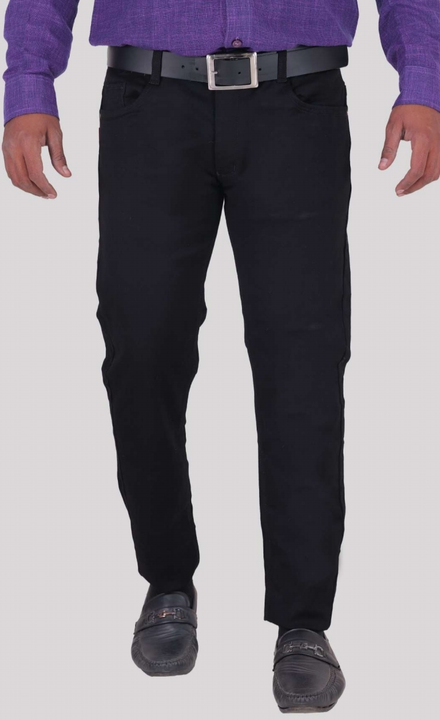 Black Knitted Cotton Pant uploaded by Sevenhues men trouser on 11/26/2022