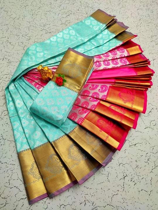 Elite bridal pick & pick fancy silk saree uploaded by K.S. Fabrics on 11/26/2022