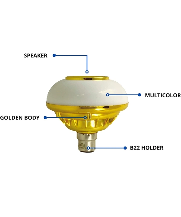 Multicolour Light LED bulb With Inbuilt Speaker  uploaded by Sai Gadgets on 11/26/2022