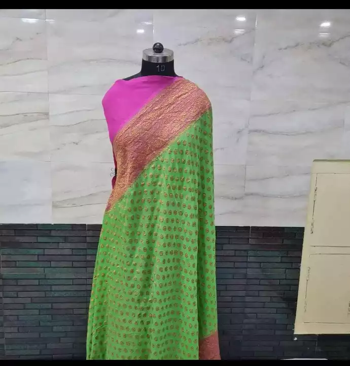 Semi geaorgette silk saree  uploaded by business on 11/26/2022