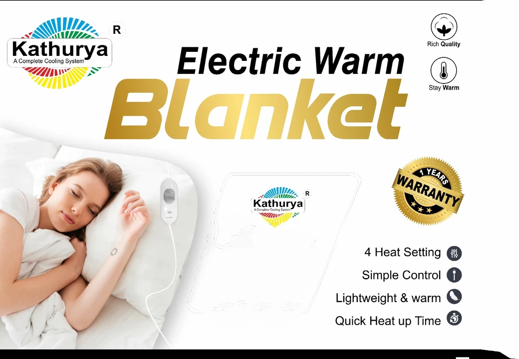 Visiting card store images of Kathurya Electric blanket
