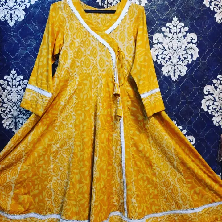 Anarkali angrakha gown  uploaded by Fariha creation on 11/26/2022