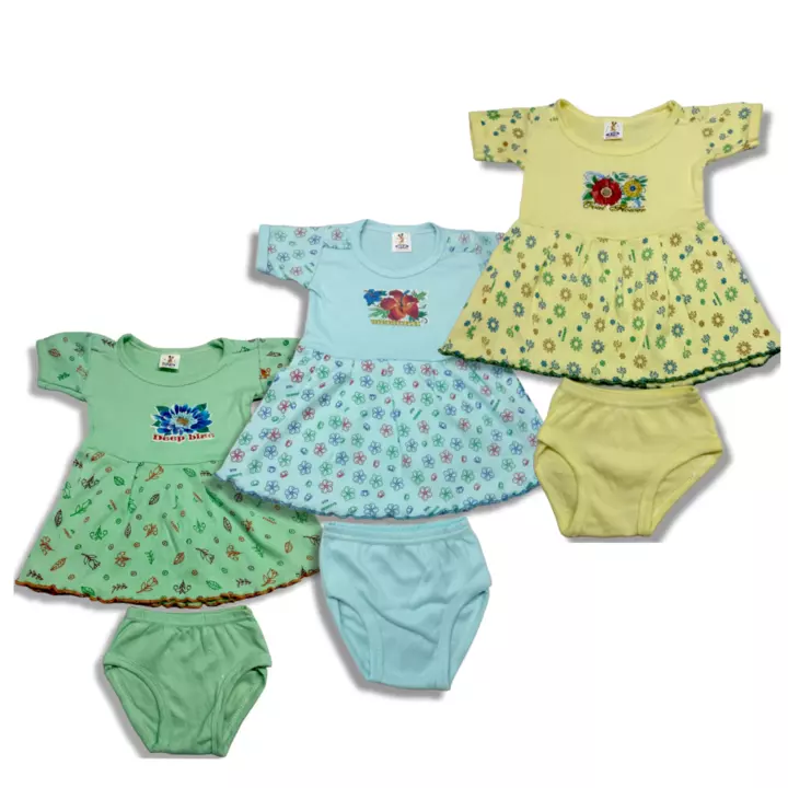Baby girl frocks 0 -6 months (pack of 6) uploaded by Nambi industries on 11/26/2022