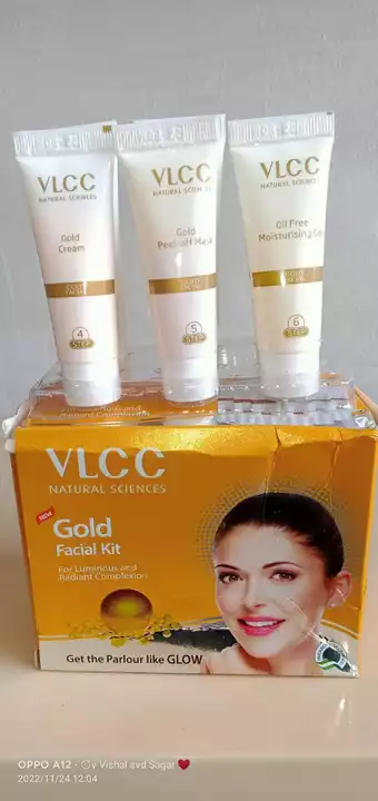 VLCC GOLD FACIAL KIT  uploaded by Asha Cosmetics Wholesale on 11/26/2022