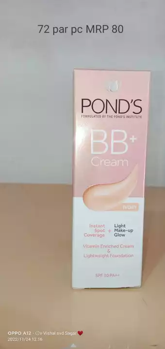 PONDS BB CREAM  uploaded by Asha Cosmetics Wholesale on 11/26/2022