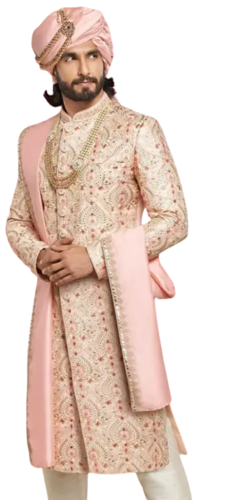 mohe manyawar designer sherwani proper 2550/- uploaded by winsome trading on 11/27/2022