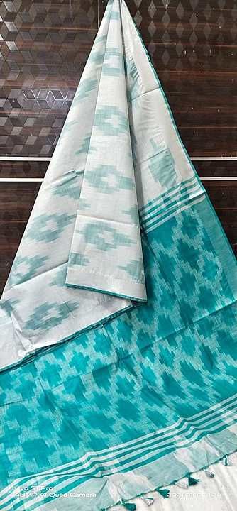 Khadi cotton ikkat saree uploaded by business on 1/24/2021