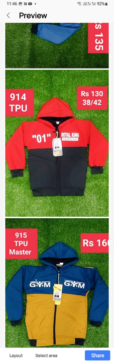 Kids TPU jackets uploaded by business on 11/27/2022