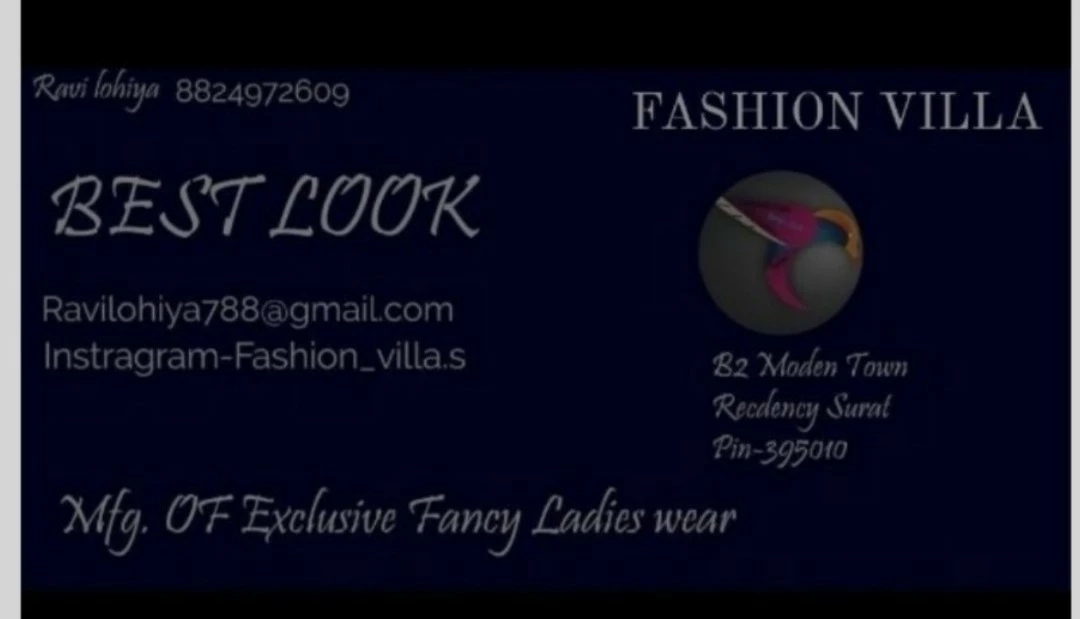 Visiting card store images of BEST LOOK