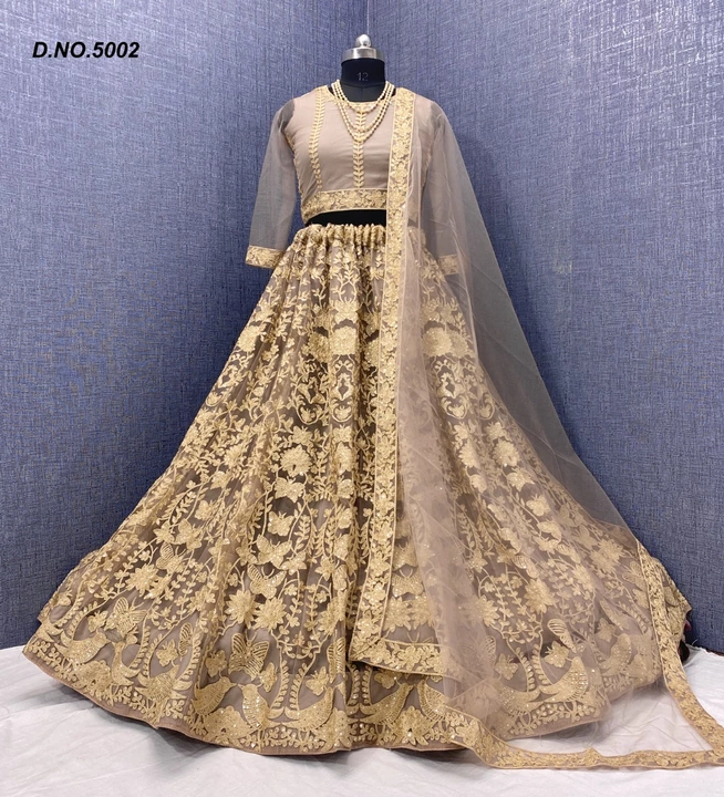 Net Lehenga Choli with Embroidered work uploaded by business on 11/27/2022