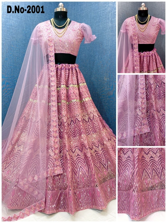 Boutique Low Range NET EMBROIDERED Lehenga choli uploaded by business on 11/27/2022