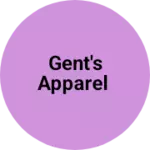 Business logo of Gent's Apparel