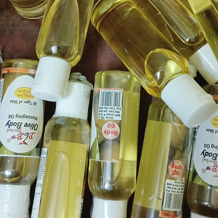 Olive body oil . Our brand, you can set your brand also customise packaging  uploaded by PLP Production and Marketing Pvt Ltd on 11/27/2022