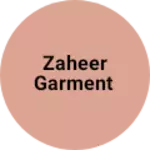 Business logo of Zaheer garment