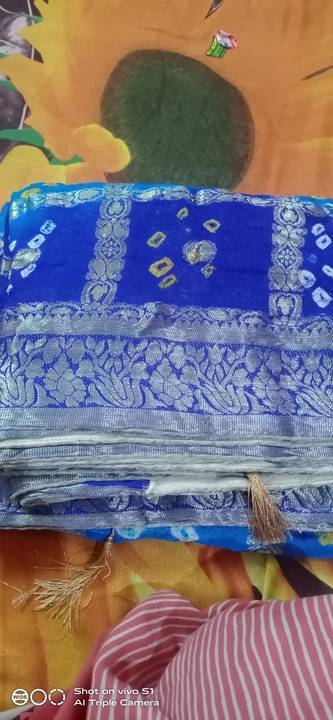 Silk bandhej saree uploaded by business on 11/27/2022