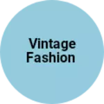 Business logo of Vintage fashion