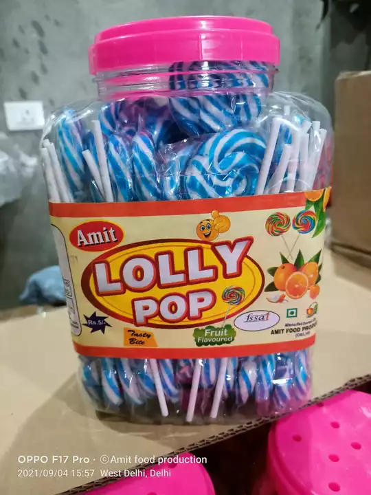 Jalebi lollipop uploaded by Amit food production on 11/28/2022