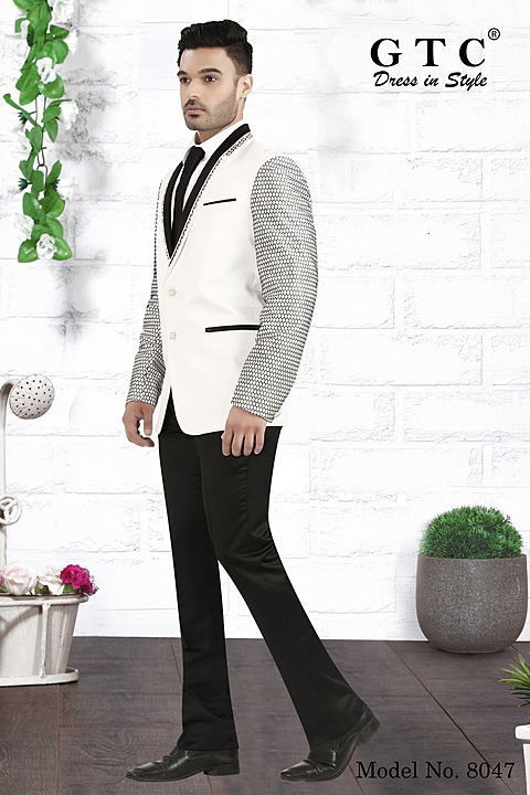 Flamboyant GTC- 4-piece Designer Men Suit  uploaded by AMBE COLLECTIONS  on 1/25/2021
