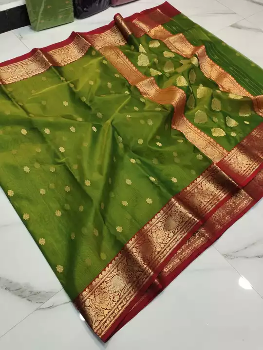Post image chanderi handloom saree new design available more details for contect me 7879222211