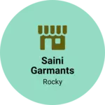 Business logo of Saini garmants