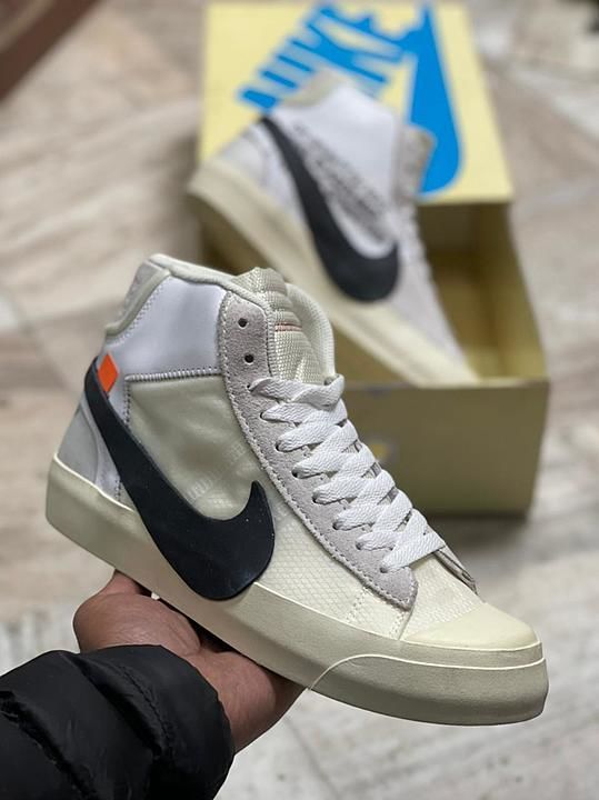 Nike blazer mid off white 
Mostly all sizes available. 41-42-43-44-45.  top hi end quality  uploaded by L.A.SHOES on 1/25/2021