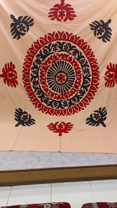 Hand appliq bed cover  uploaded by Nirmal textile on 11/28/2022