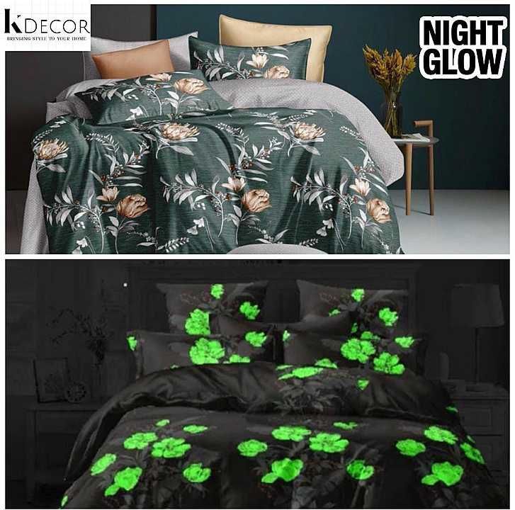 Glow bed sheet & pillow cover uploaded by Shiva mall on 1/25/2021