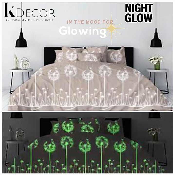 Glow bed sheet & pillow cover uploaded by Shiva mall on 1/25/2021