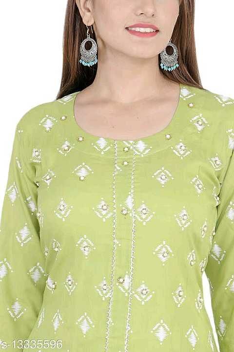 Ladies designer kurti with sharara uploaded by business on 1/25/2021