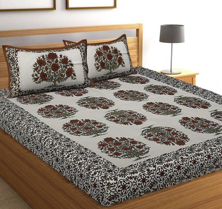 *Beautiful Cotton Printed bedsheet  uploaded by Vini clothes on 11/28/2022