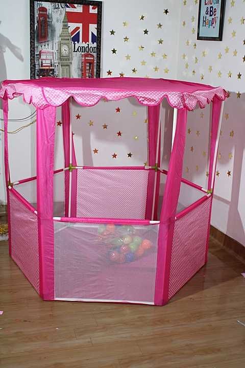 Ball pool cum tent house
Sturdy Poles Keep the Tent Upright During Play. Durable Polyester Fabric Ke uploaded by business on 1/25/2021
